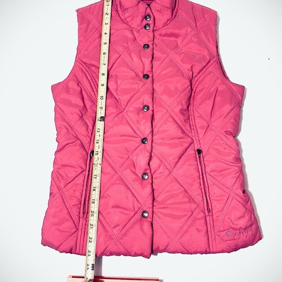 Ariat Puffer Vest, Size S/P, Pink - Picture 10 of 10